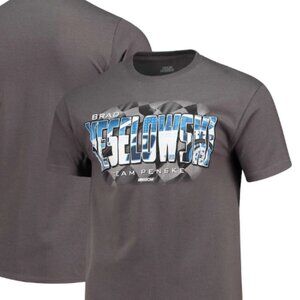 Brad Keselowski Checkered Flag Weekend Warrior T-Shirt - Charcoal